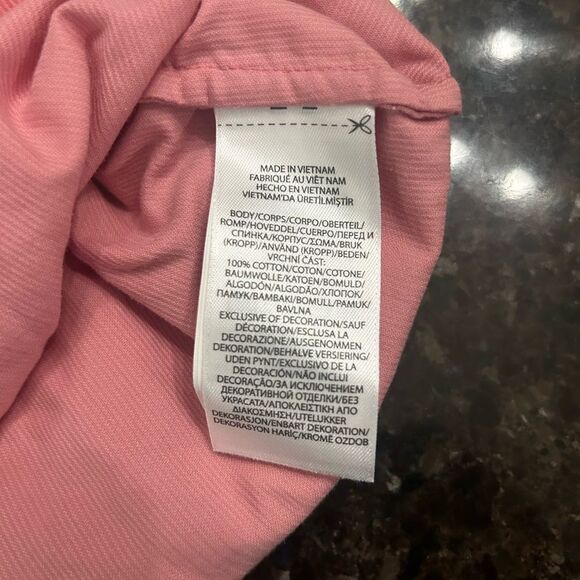 Ralph Lauren Polo Ruffled Cotton Coduroy Pink Dresss - Picture 4 of 5